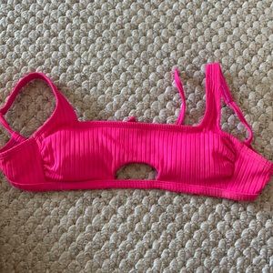 Pink bikini top